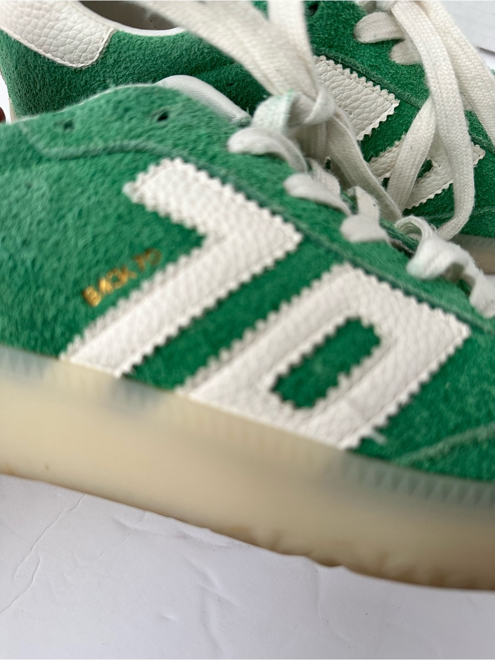 41 BACK 70 The Boston 2505 Streetwear Women’s Green Suede Retro style Sneakers - Picture 4 of 13